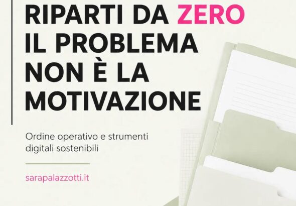 se riparti da zero - sarapalazzotti.it